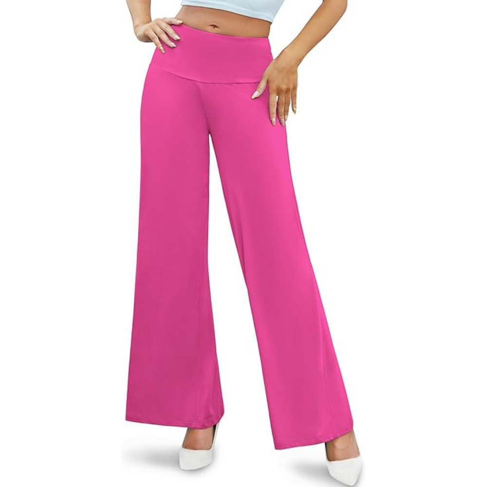 Stylish High Waist Wide Leg Palazzo Trousers for Ultimate Comfort - Oriana Collection