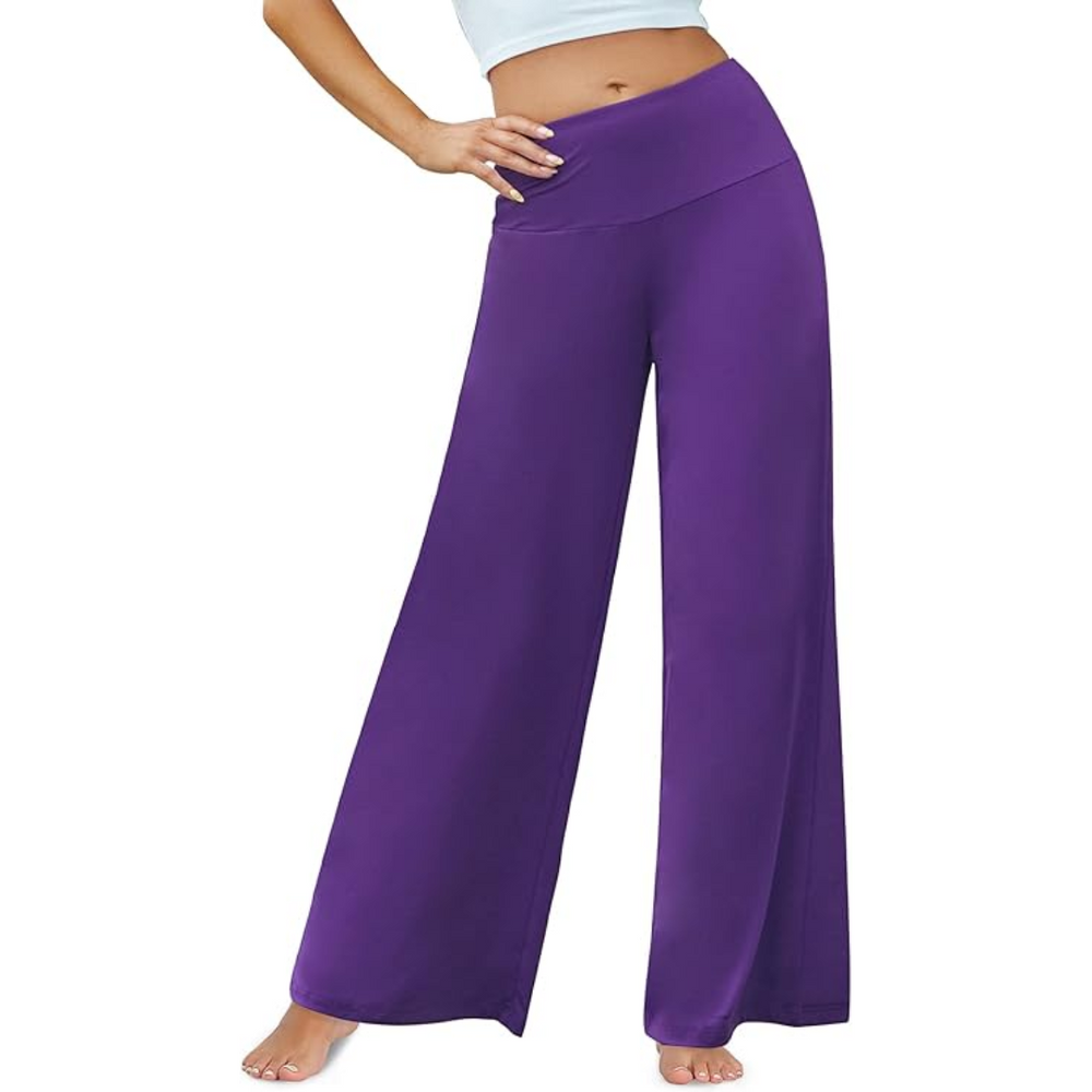 Stylish High Waist Wide Leg Palazzo Trousers for Ultimate Comfort - Oriana Collection