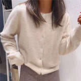 Comfortable Knitted Cardigan with Buttons - Isla