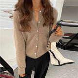Comfortable Knitted Cardigan with Buttons - Isla
