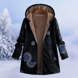 Comfortable Ladies Winter Coat with Floral Print - Ivy