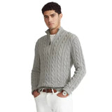 Comfortable Men's Half Zip Sweater - Vincent
