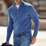 Comfortable Men's Sweater with Zip - Milo