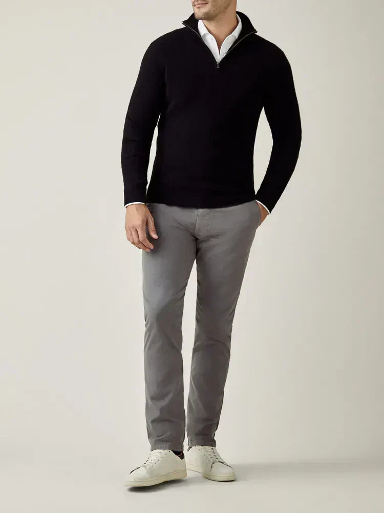 Comfortable Men's Zip-up Sweater - Lucas - 10