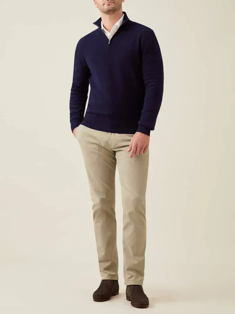 Comfortable Men's Zip-up Sweater - Lucas - 13