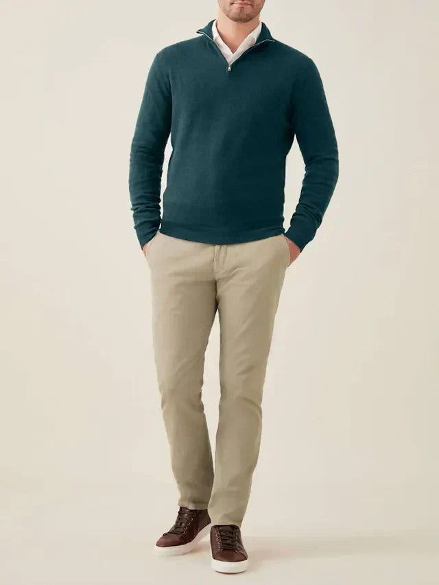Comfortable Men's Zip-up Sweater - Lucas - 17