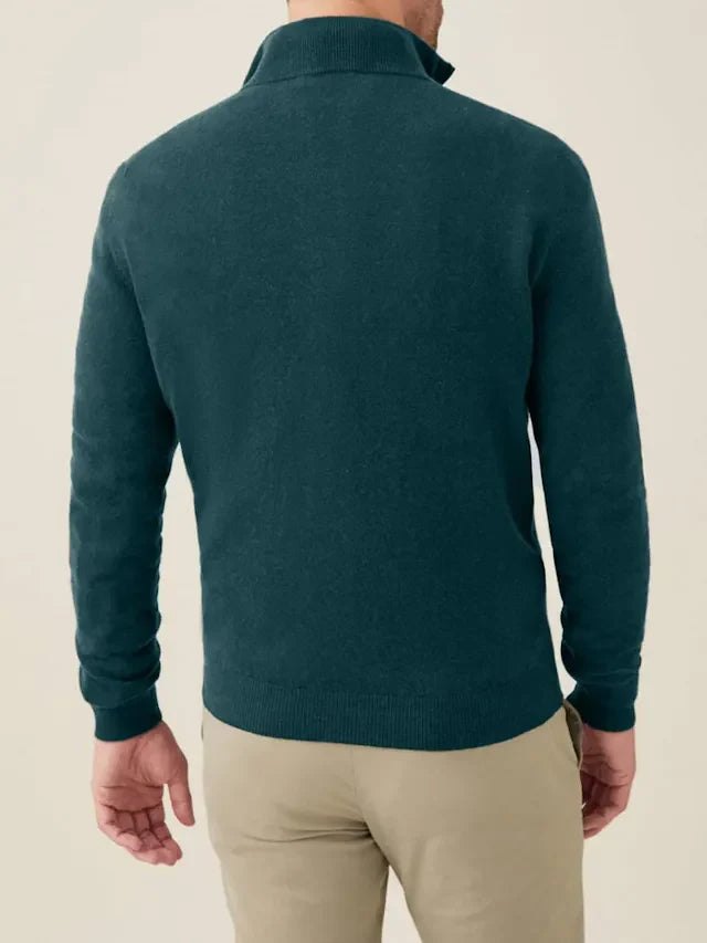 Comfortable Men's Zip-up Sweater - Lucas - 18