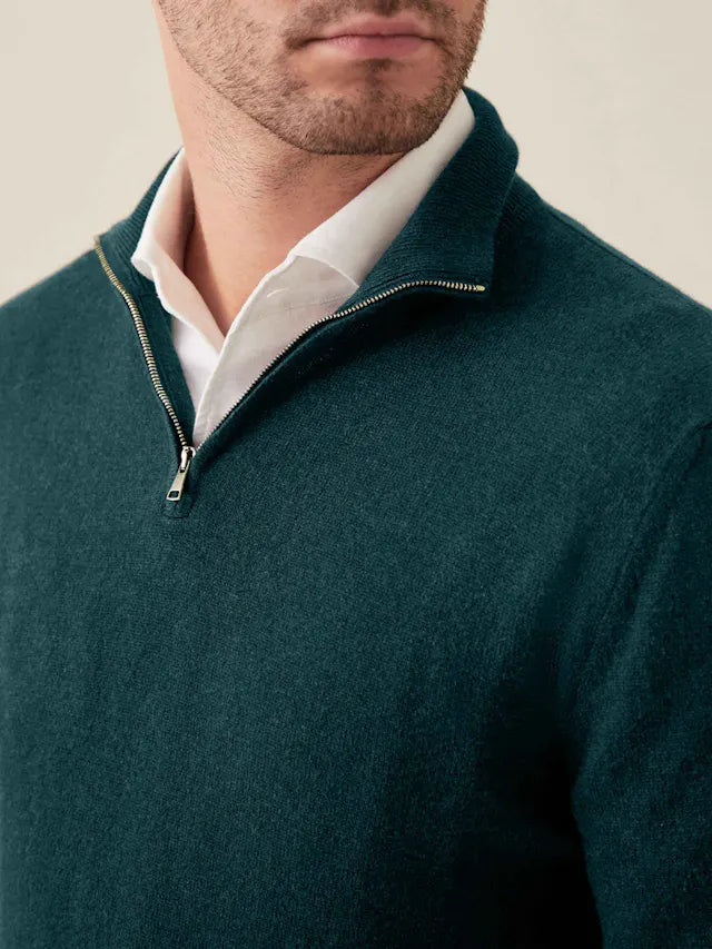 Comfortable Men's Zip-up Sweater - Lucas - 19