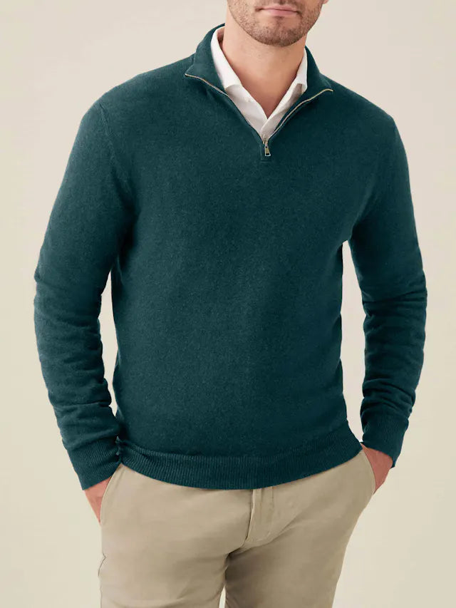 Comfortable Men's Zip-up Sweater - Lucas - 20