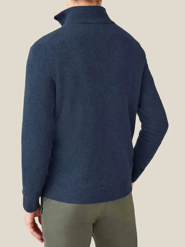Comfortable Men's Zip-up Sweater - Lucas - 7