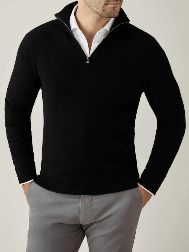 Comfortable Men's Zip-up Sweater - Lucas - 9