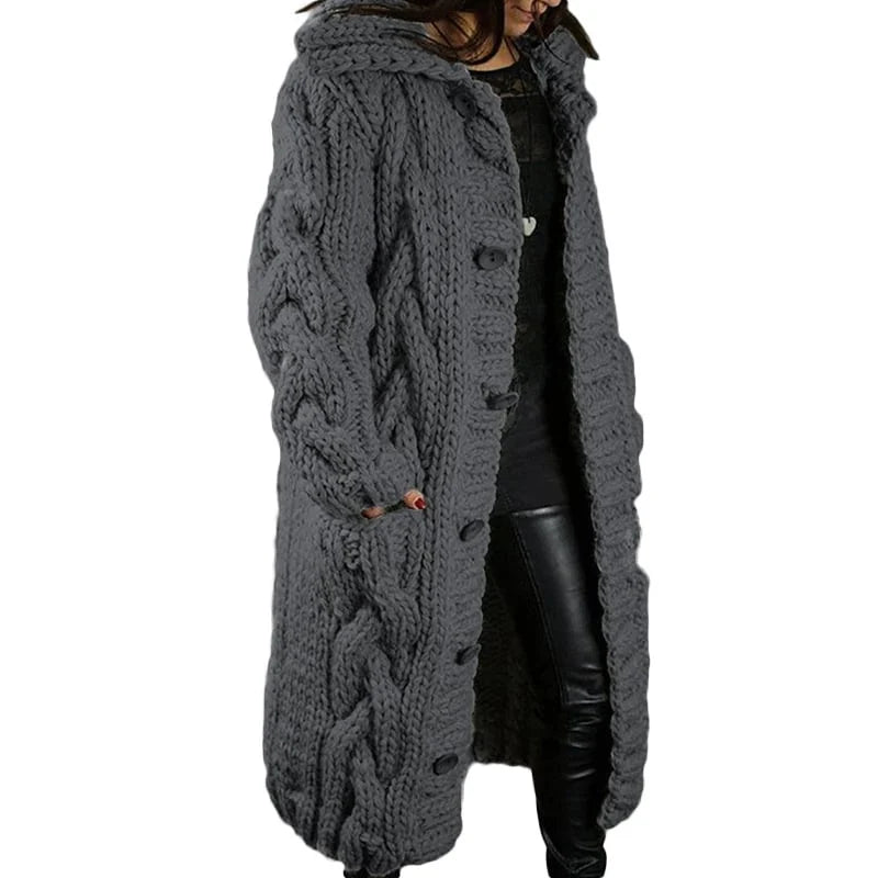 Comfortable Thick Knitted Cardigan - Emma