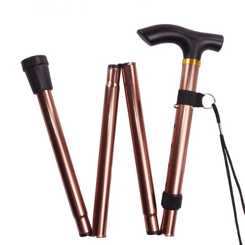 Adjustable Lightweight Aluminum Walking Stick for Seniors - Ergonomic Grip & Slip-Resistant Tip for Enhanced Stability