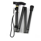 Adjustable Lightweight Aluminum Walking Stick for Seniors - Ergonomic Grip & Slip-Resistant Tip for Enhanced Stability