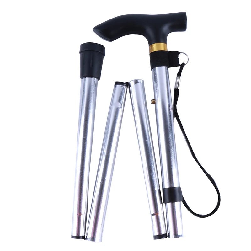 Adjustable Lightweight Aluminum Walking Stick for Seniors - Ergonomic Grip & Slip-Resistant Tip for Enhanced Stability