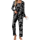 Cozy Laetitia 2-Piece Lounge Pajama Set with Pockets - Perfect for Relaxation