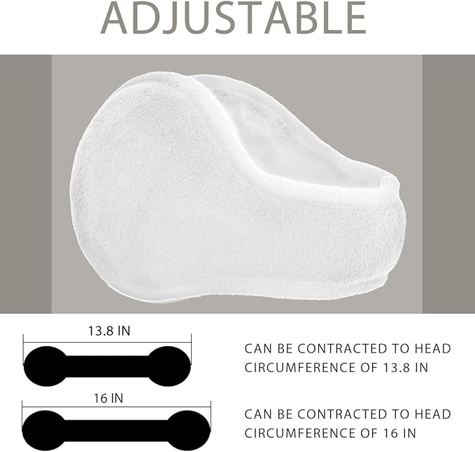 SnugMuffs Comfy Foldable Fleece Ear Covers - Warm, Lightweight, and Portable Ear Protection