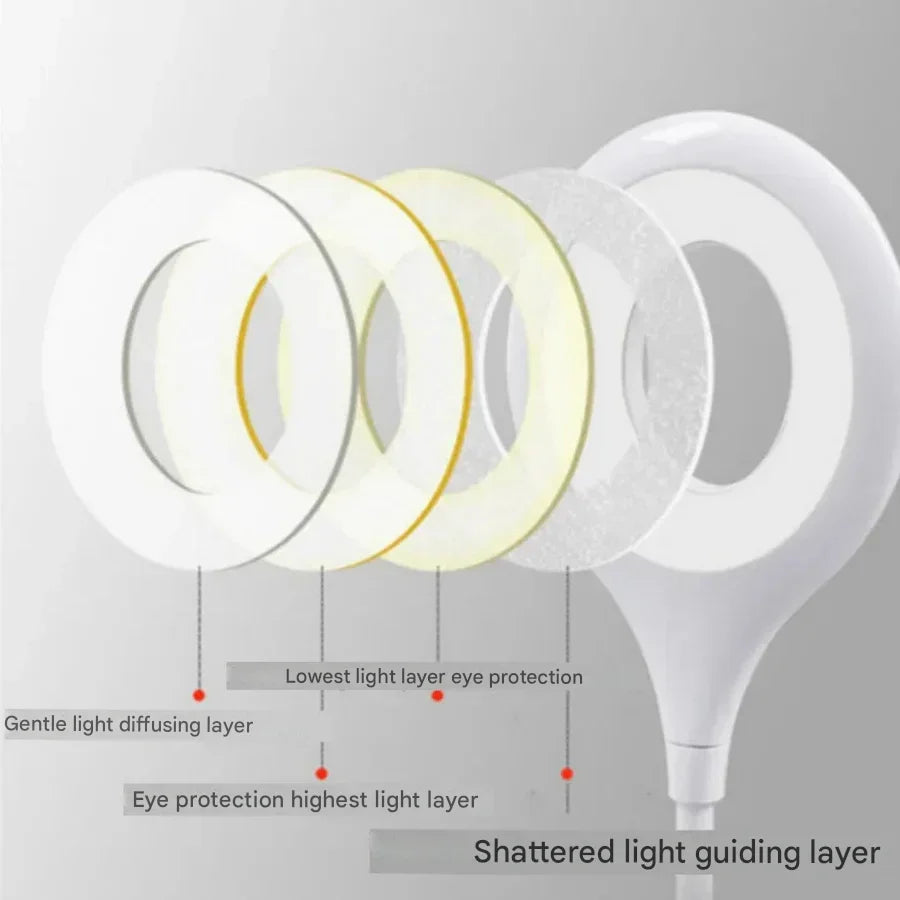 SoftGlow Compact Rechargeable Night Light - Portable, Dimmable LED Lamp for Bedroom, Nursery, and Travel