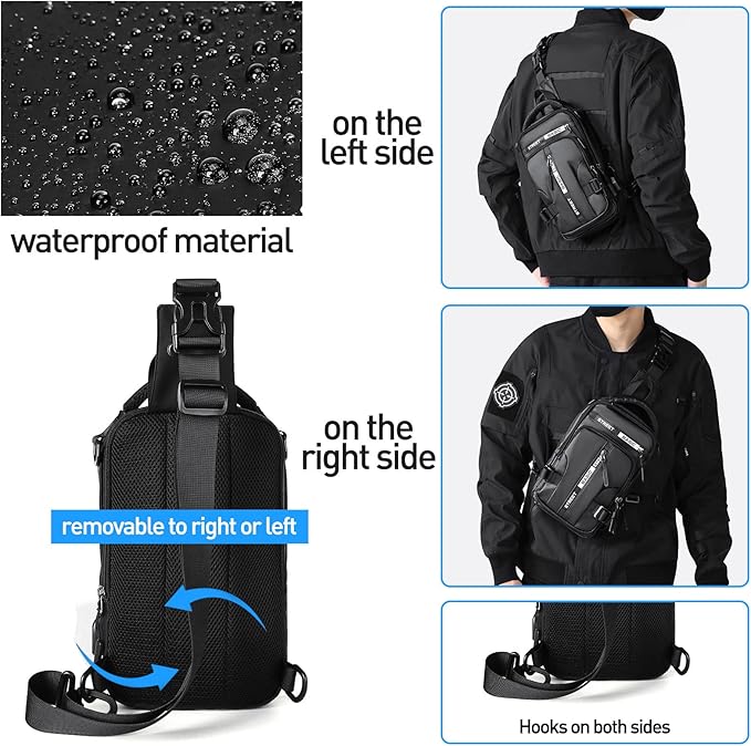 UrbanLite Compact Crossbody Sling Backpack - Lightweight, Stylish & Versatile Travel Bag