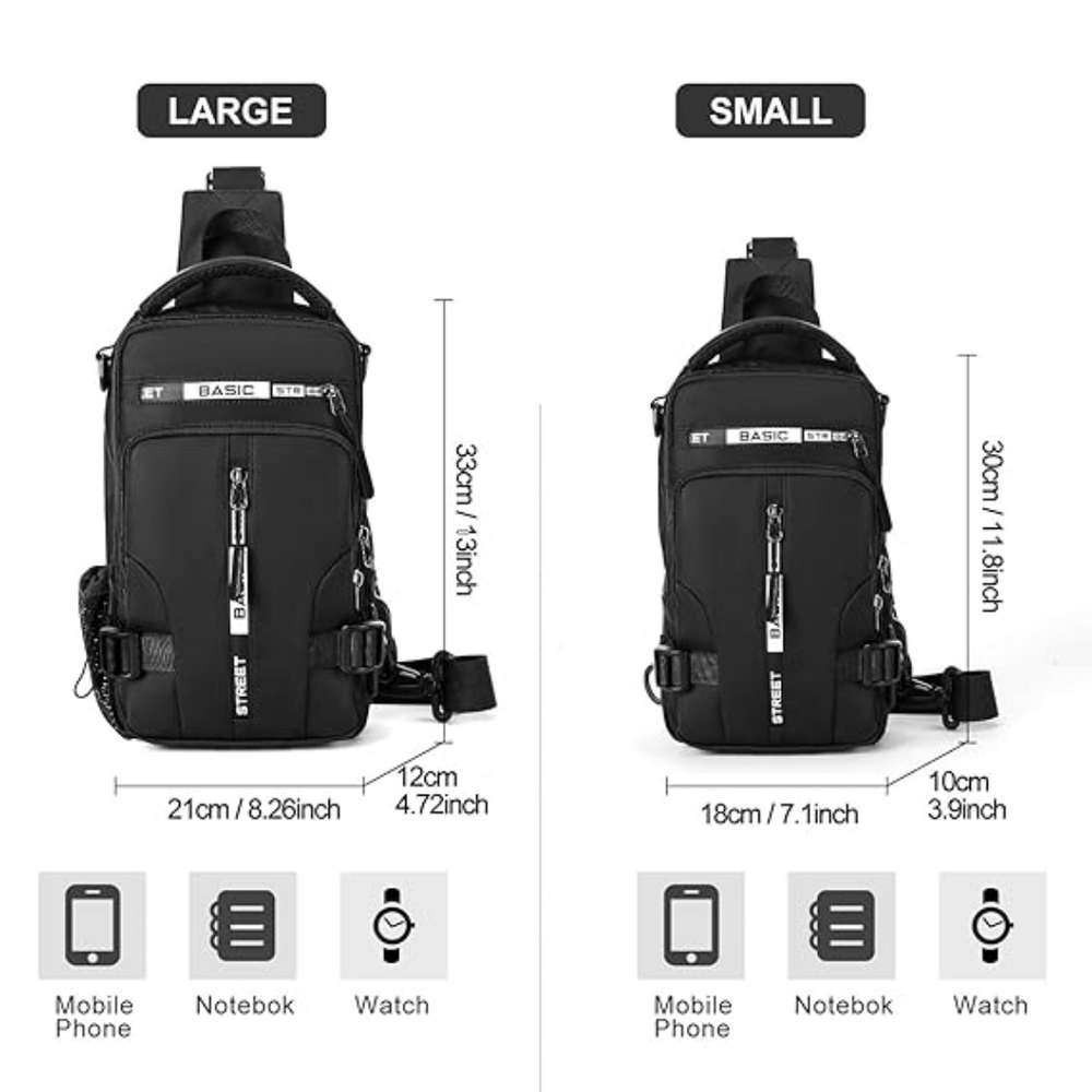 UrbanLite Compact Crossbody Sling Backpack - Lightweight, Stylish & Versatile Travel Bag