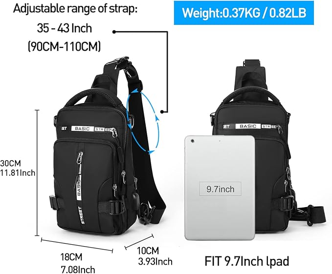 UrbanLite Compact Crossbody Sling Backpack - Lightweight, Stylish & Versatile Travel Bag