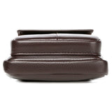 Men's Compact PU Leather Crossbody Bag with Adjustable Strap - Stylish & Versatile Travel Accessory
