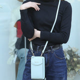 Stylish Compact PU Leather Crossbody Shoulder Bag with Adjustable Strap - Perfect for Everyday Use