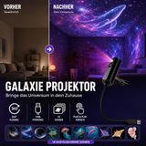 LED Star Projector – 10 Projection Inserts, 360° Rotatable & USB Powered