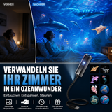 LED Star Projector – 10 Projection Inserts, 360° Rotatable & USB Powered