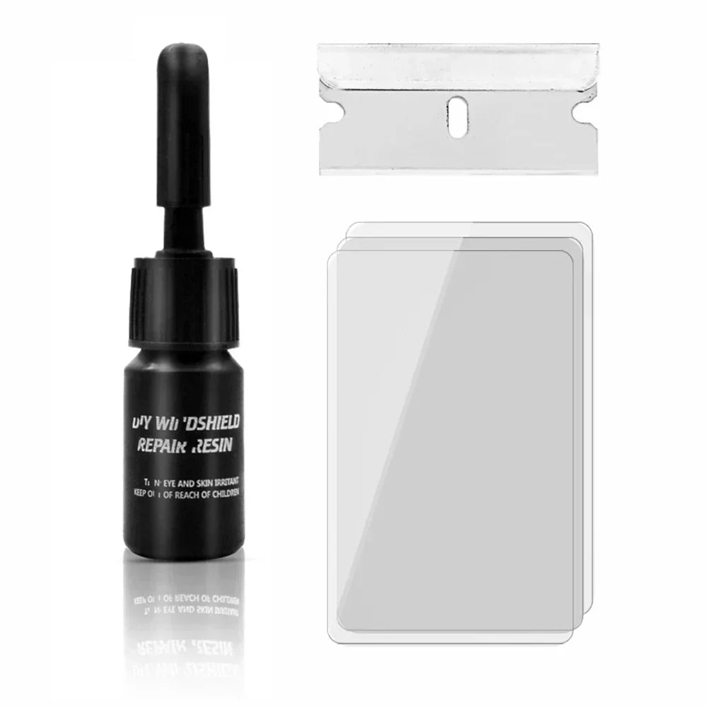 Premium Windshield Crack and Chip Repair Kit - Restore and Strengthen Damaged Auto Glass