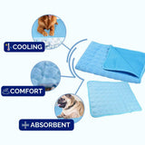 CoolPaws Dog Cooling Mat - Premium Pet Cooling Pad for Hot Weather Relief | Durable, Non-Toxic & Easy to Clean