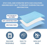 CoolPaws Dog Cooling Mat - Premium Pet Cooling Pad for Hot Weather Relief | Durable, Non-Toxic & Easy to Clean