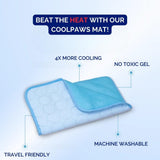 CoolPaws Dog Cooling Mat - Premium Pet Cooling Pad for Hot Weather Relief | Durable, Non-Toxic & Easy to Clean