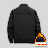 Men's high neck coat, view 3