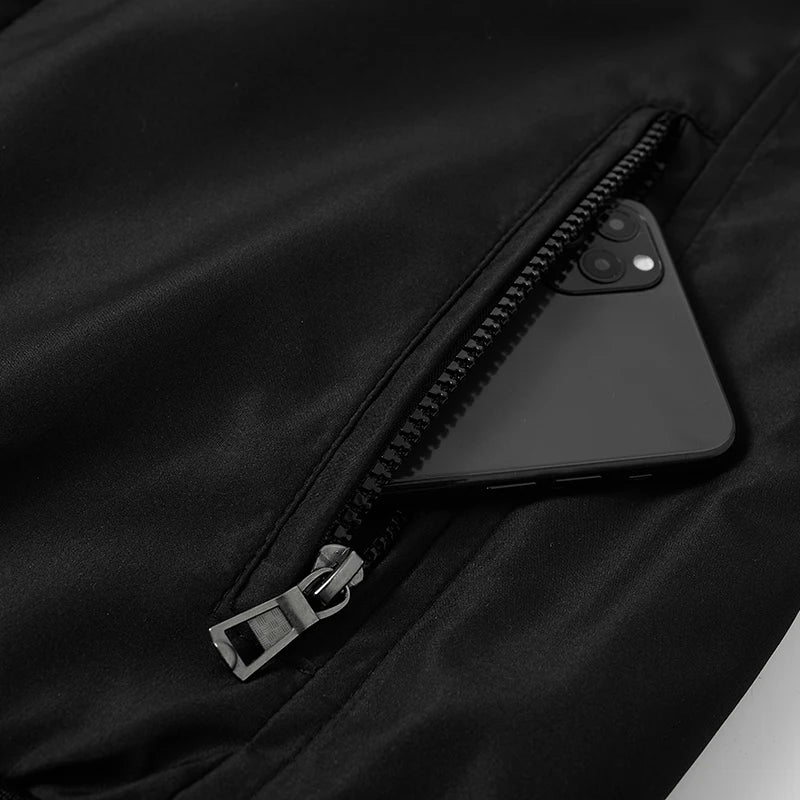 Men's high neck coat, view 5
