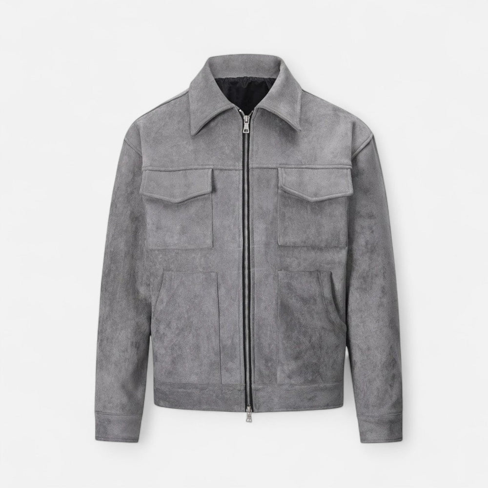 Men's zip-up coat, view 1