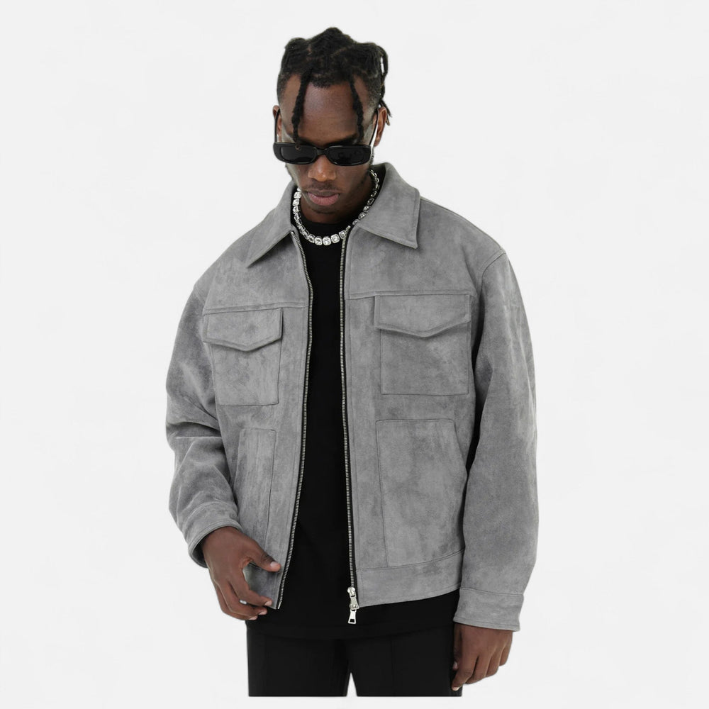Men's zip-up coat, view 6