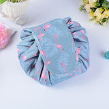 Portable Drawstring Cosmetic & Toiletry Bag - Travel-Friendly Makeup Organizer with Waterproof Lining