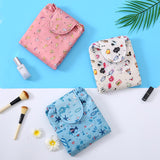 Portable Drawstring Cosmetic & Toiletry Bag - Travel-Friendly Makeup Organizer with Waterproof Lining