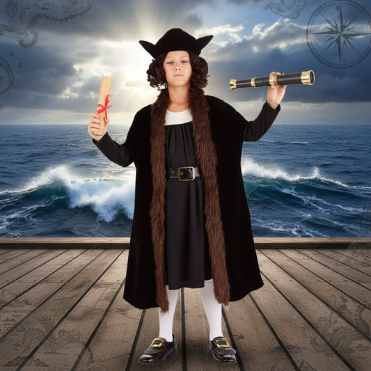 Royal King Costume – Men's Historical, Multi-Size Party Outfit