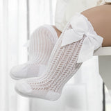 Adorable Cotton Baby Socks with Oversized Bow - Soft, Comfortable, and Stylish for Infants