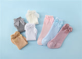 Adorable Cotton Baby Socks with Oversized Bow - Soft, Comfortable, and Stylish for Infants