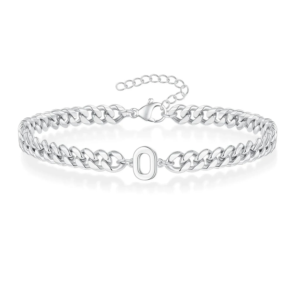 BowLift | Couples Letter Initial Cuban Bracelet