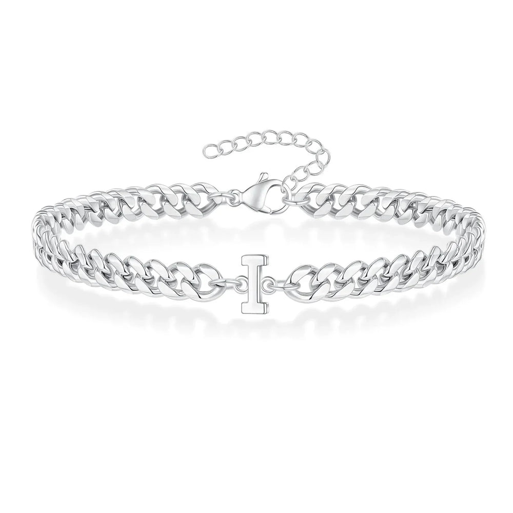 BowLift | Couples Letter Initial Cuban Bracelet