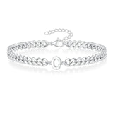 BowLift | Couples Letter Initial Cuban Bracelet