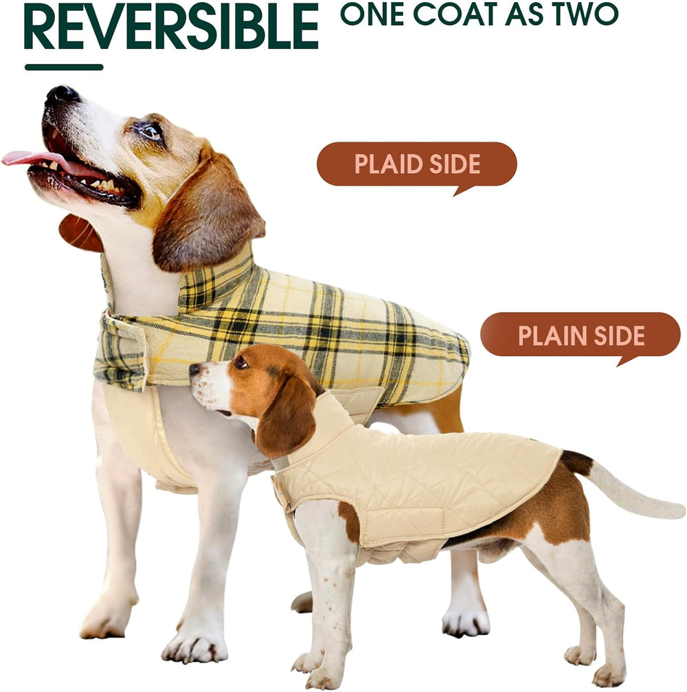 Cozy Waterproof Dog Jacket - Stylish British Winter Coat for Ultimate Warmth & Comfort