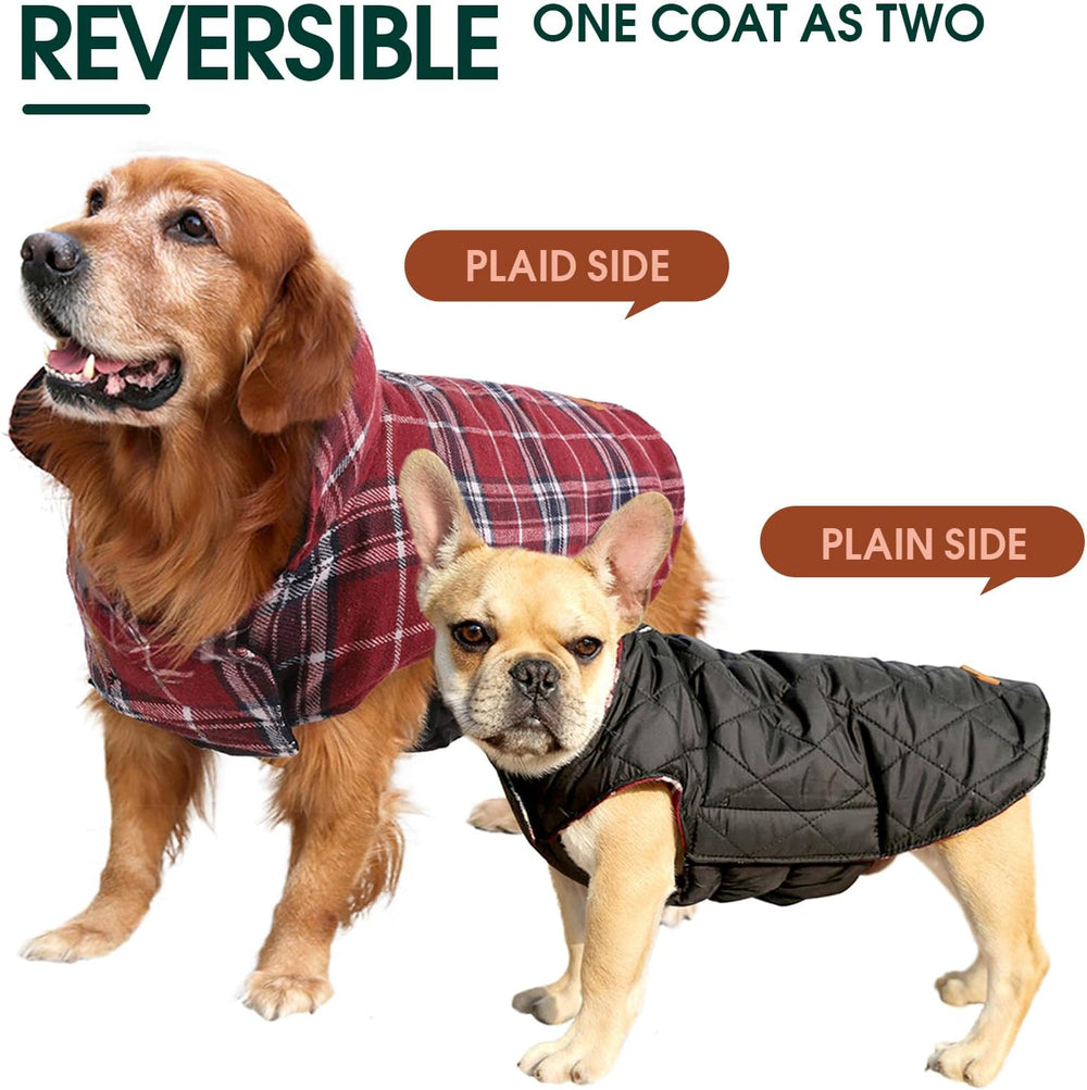Cozy Waterproof Dog Jacket - Stylish British Winter Coat for Ultimate Warmth & Comfort