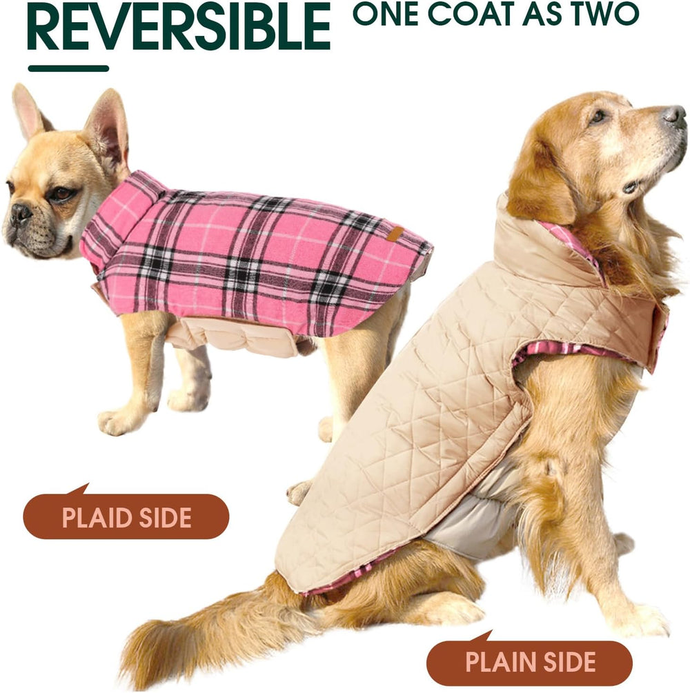 Cozy Waterproof Dog Jacket - Stylish British Winter Coat for Ultimate Warmth & Comfort