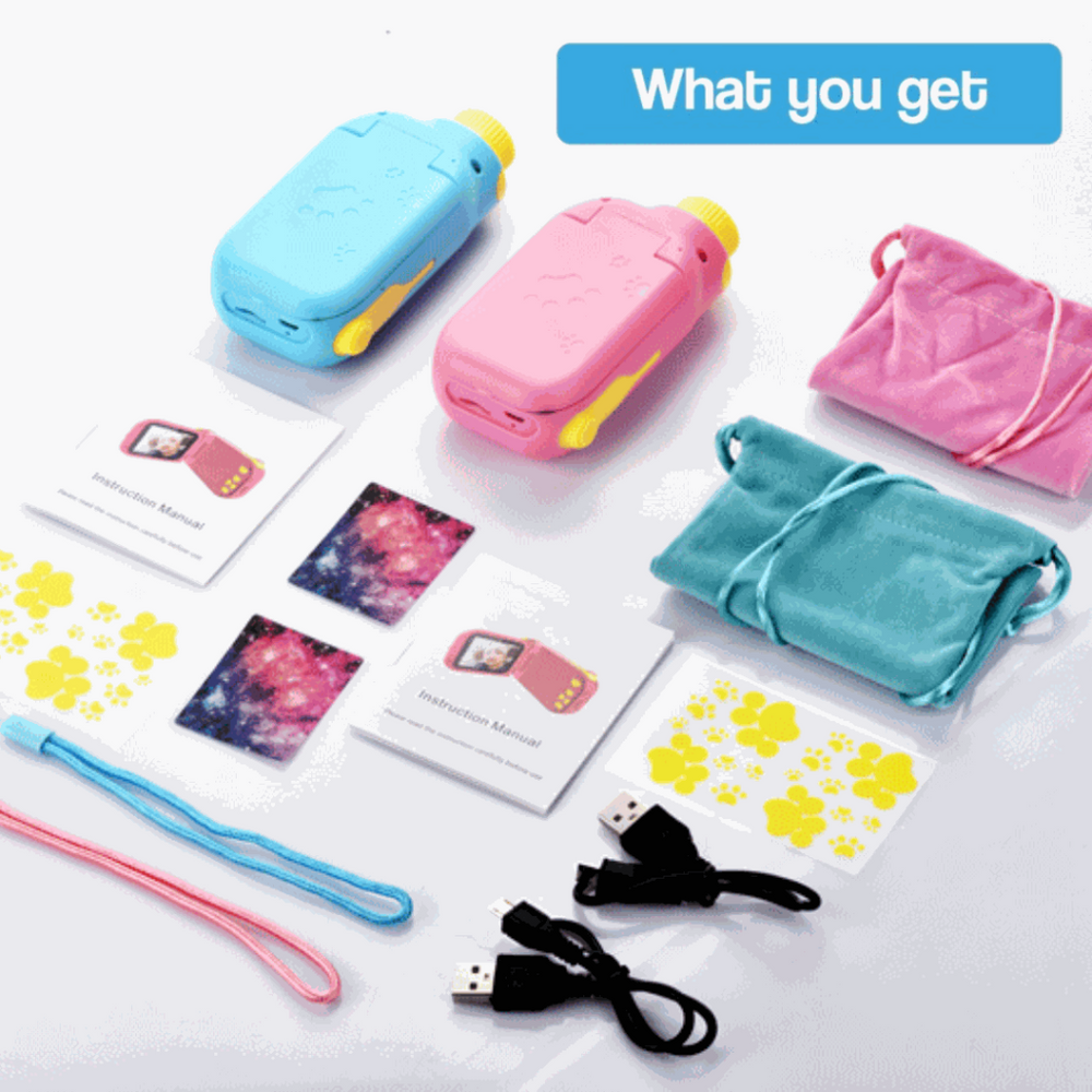 Kids Digital Camera – Educational Toy, Rechargeable Battery & Video Recorder