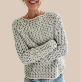 Enhanced Product Title: Kristine™ Cozy Textured Knit Sweater for Ultimate Comfort and Style

This title includes keywords that potential customers might search for, such as "cozy," "textured," "knit," and "sweater," while also highlighting the product's c